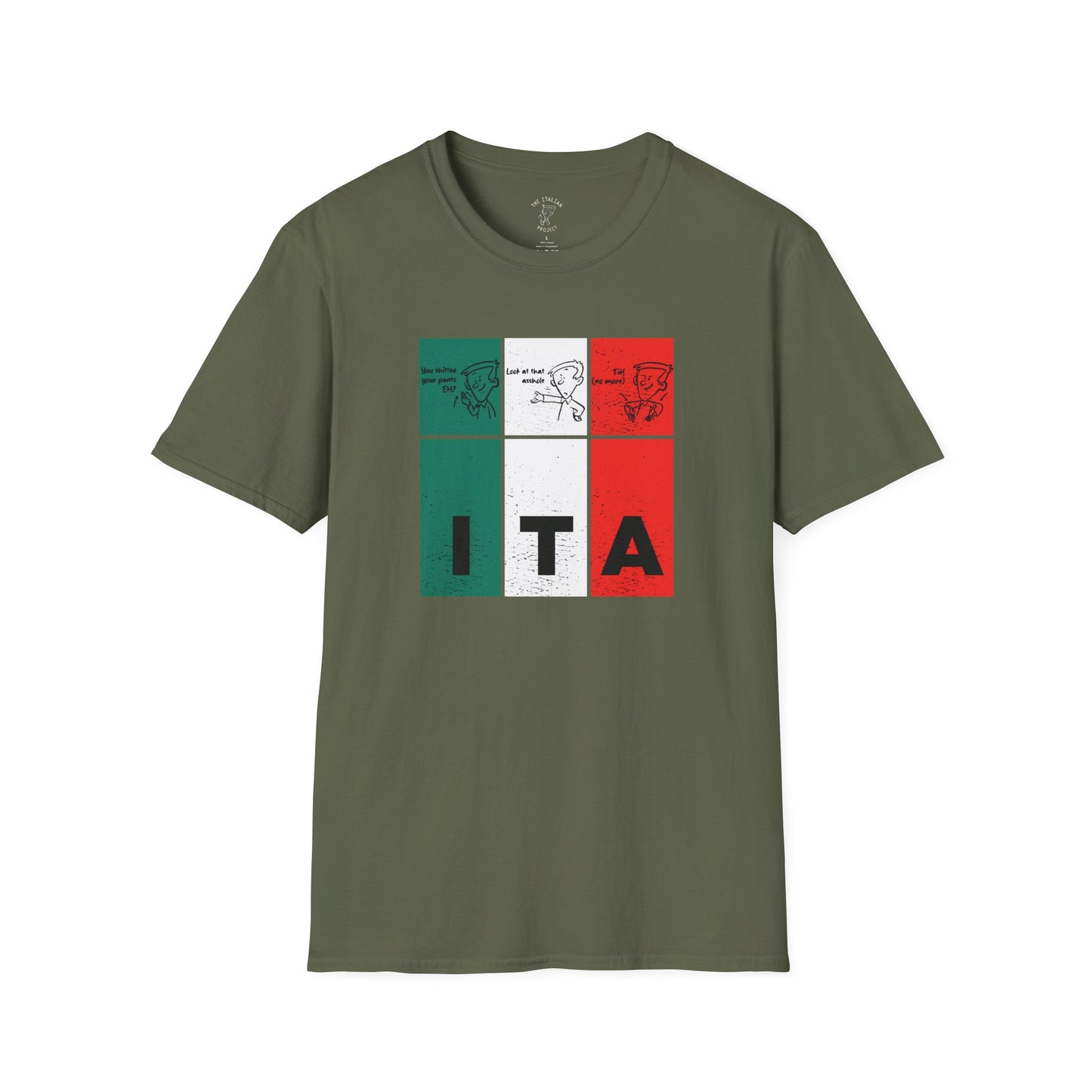 Collection ITA FLAG Shitted - Asshole - Tie"