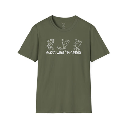 Collection Guess   Shitted - I Don't Care - Go Away (Front & Back Print)